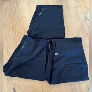 3 pairs of Lululemon Align leggings as a lot size 4, 25in
